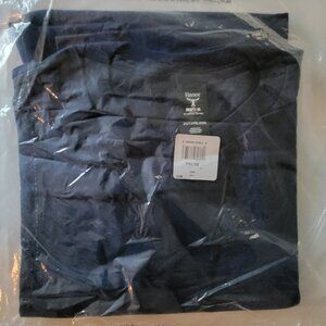 Mens 2XLT Hanes Beefy Tee Shirt X 2 Navy Blue & Charcoal Gray